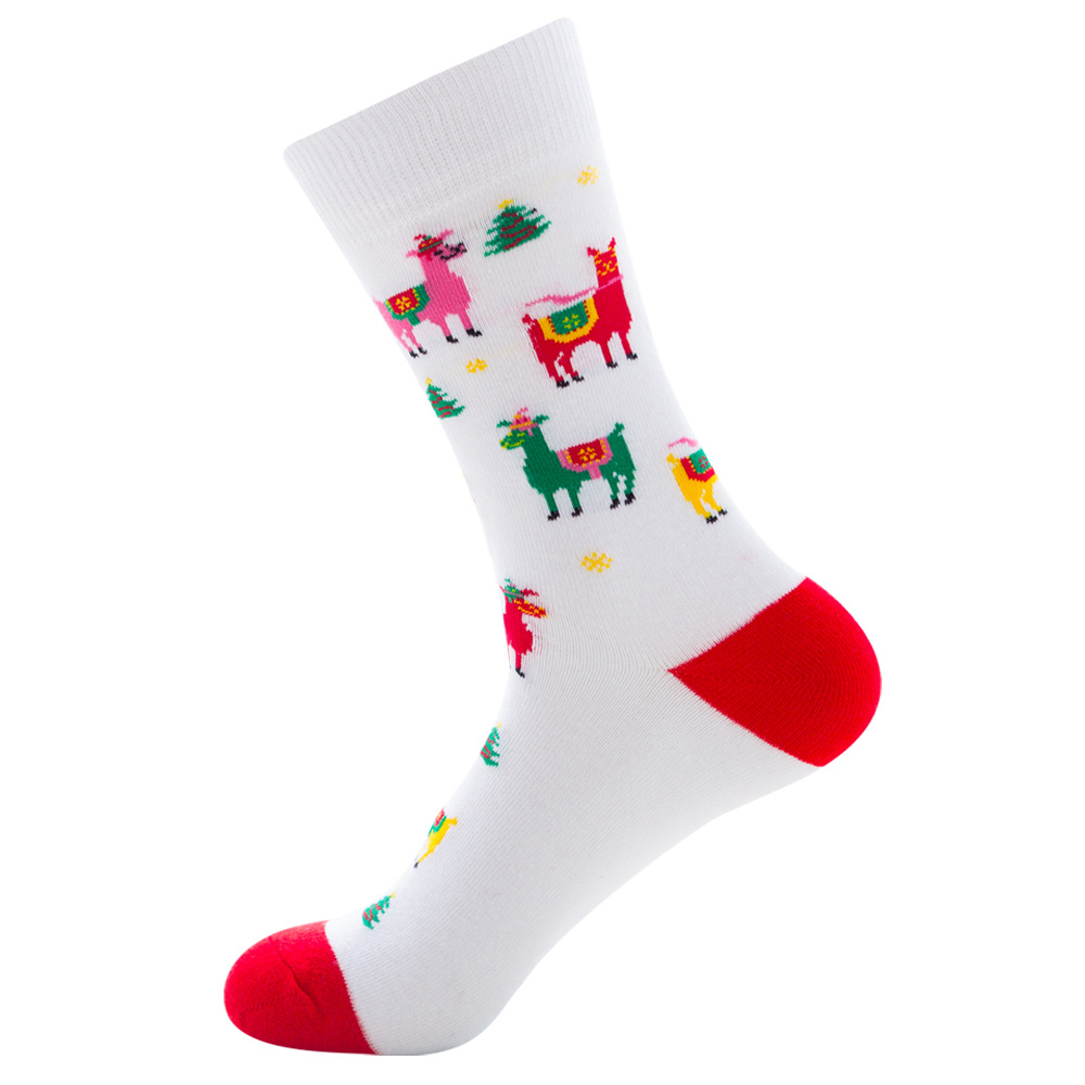 Santa Claus Christmas Stockings Socks Autumn Elk In Tube Socks Gift Socks Men